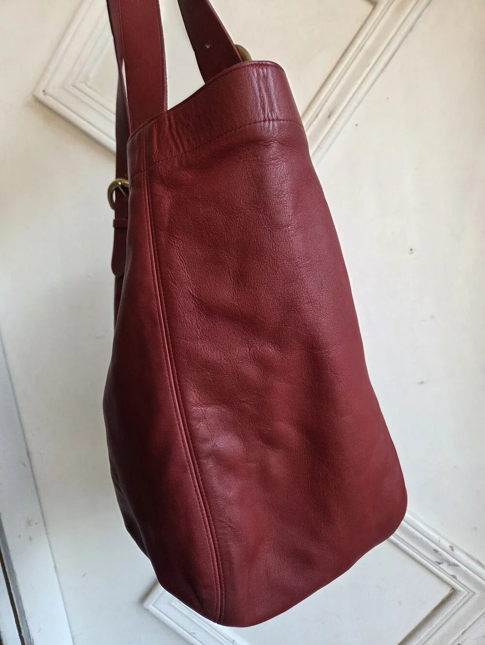 Vintage Coach Red Soho Tote XL Duffle 4082🔥❤️